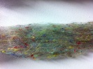 Wool Tutti Frutti Tweed Nepp Sliver for Spinning